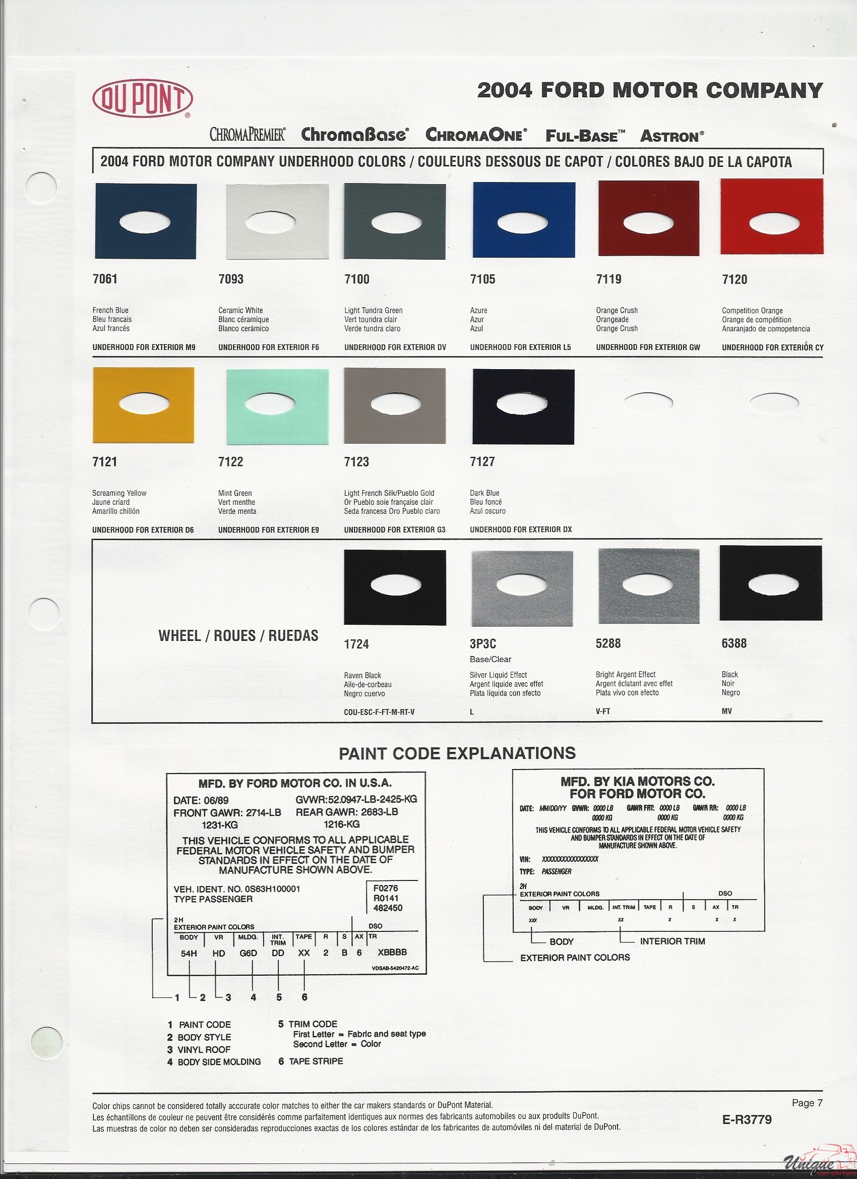 2004 Ford-6 Paint Charts